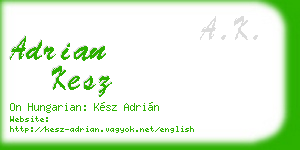 adrian kesz business card